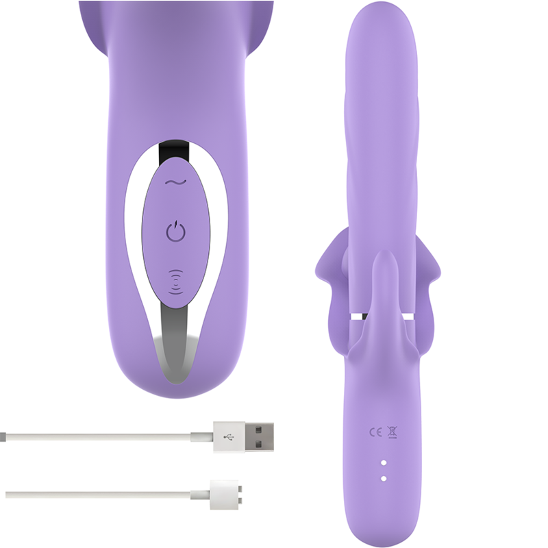 Vibrador Usb Movimento Telescópico e Sucção Intense Billie