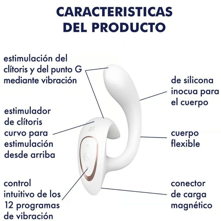 Vibrador Usb Satisfyer G for Goddess 1 Branco