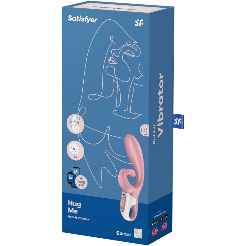 Vibrador Usb Satisfyer Hug Me Rosa Controlo Remoto App