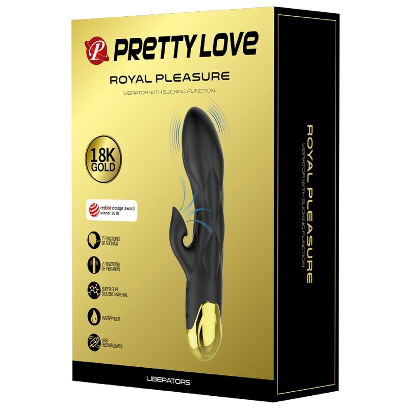 Vibrador Usb Sucção Prettylove Royal Pleasure 1