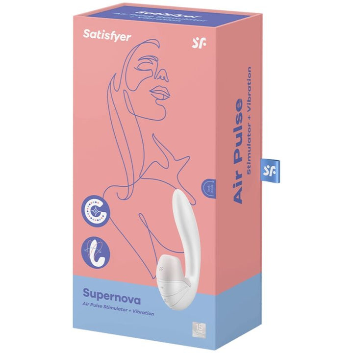 Vibrador Usb Sucção Satisfyer Supernova Branco