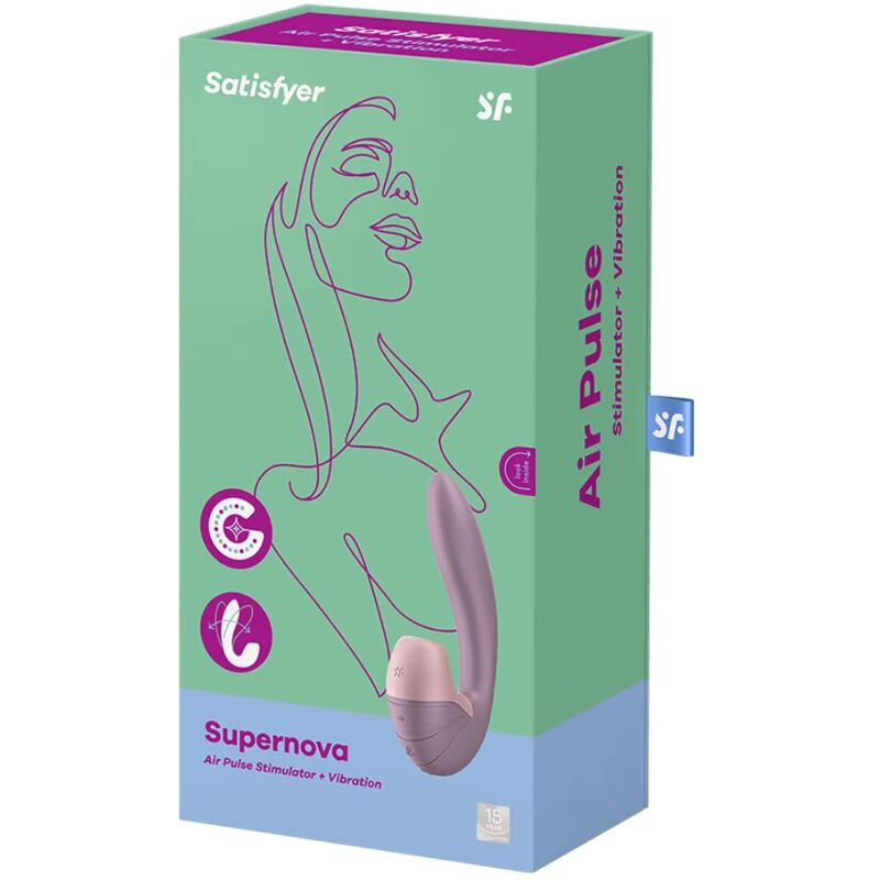 Vibrador Usb Sucção Satisfyer Supernova Rosa