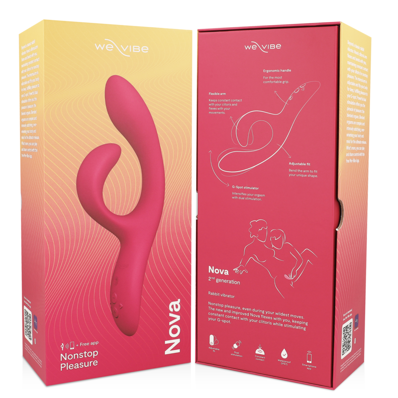 Vibrador Usb We-Vibe Nova 3 Rosa Controlo Remoto App