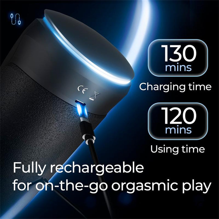 Masturbador Usb Movimento Telescópico, Aquecimento e Vibração IntoYou Connor