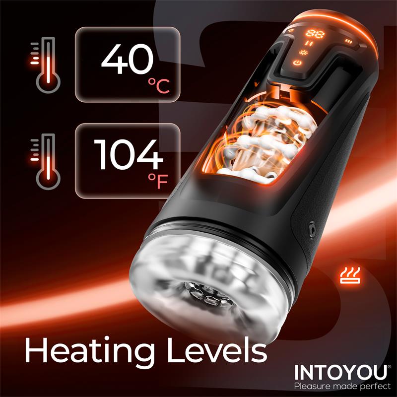 Masturbador Usb Movimento Telescópico, Aquecimento e Vibração IntoYou Connor