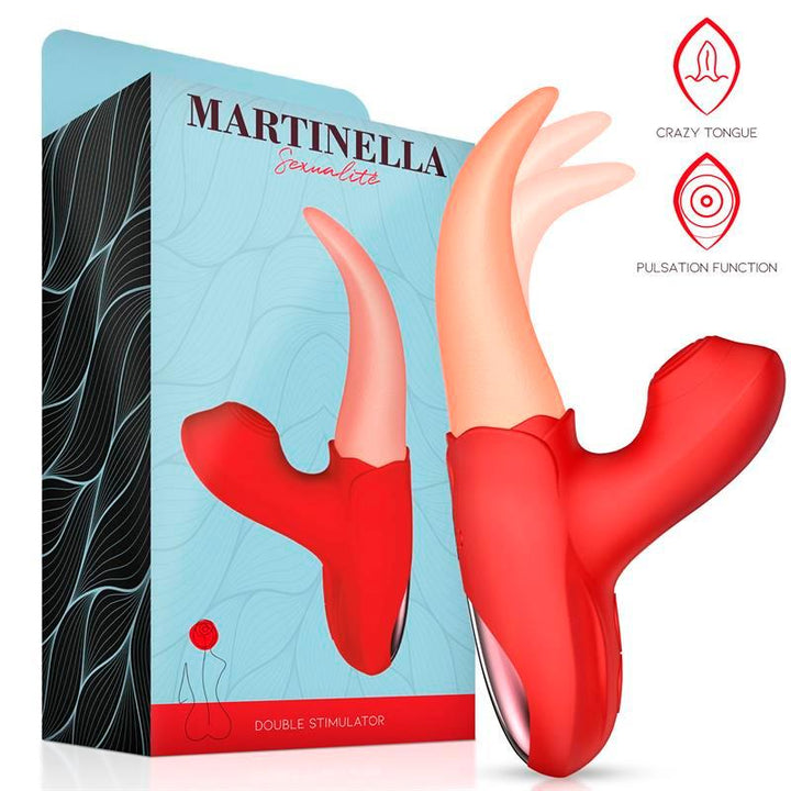 Estimulador Duplo Usb Movimento Língua e Pulsação Martinella Dual