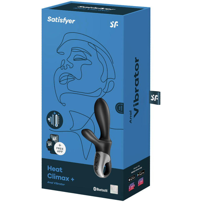 Estimulador Anal Usb Vibração Satisfyer Heat Climax+ Controlo Remoto App