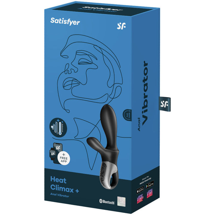 Estimulador Anal Usb Vibração Satisfyer Heat Climax+ Controlo Remoto App
