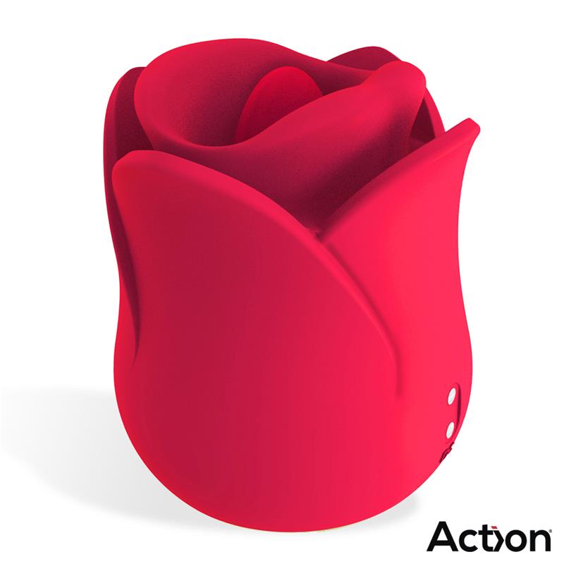 Estimulador Clitoriano Usb Movimento Língua e Vibração Action Meryl