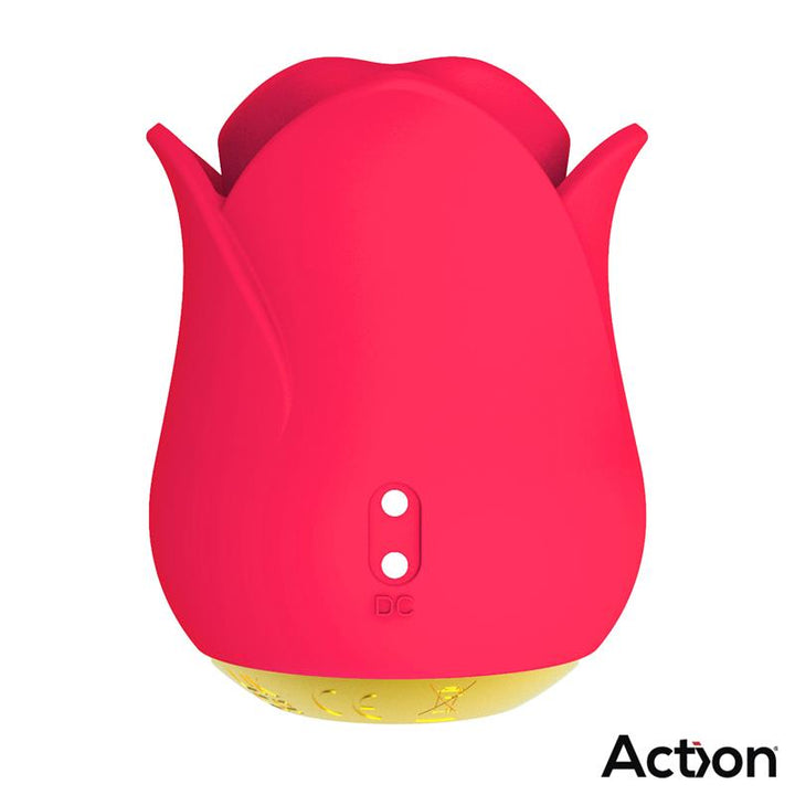 Estimulador Clitoriano Usb Movimento Língua e Vibração Action Meryl