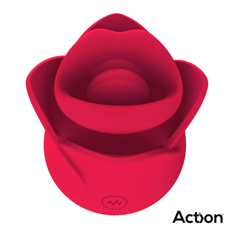 Estimulador Clitoriano Usb Movimento Língua e Vibração Action Meryl