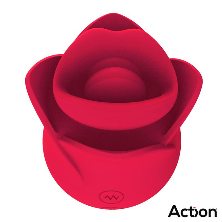 Estimulador Clitoriano Usb Movimento Língua e Vibração Action Meryl