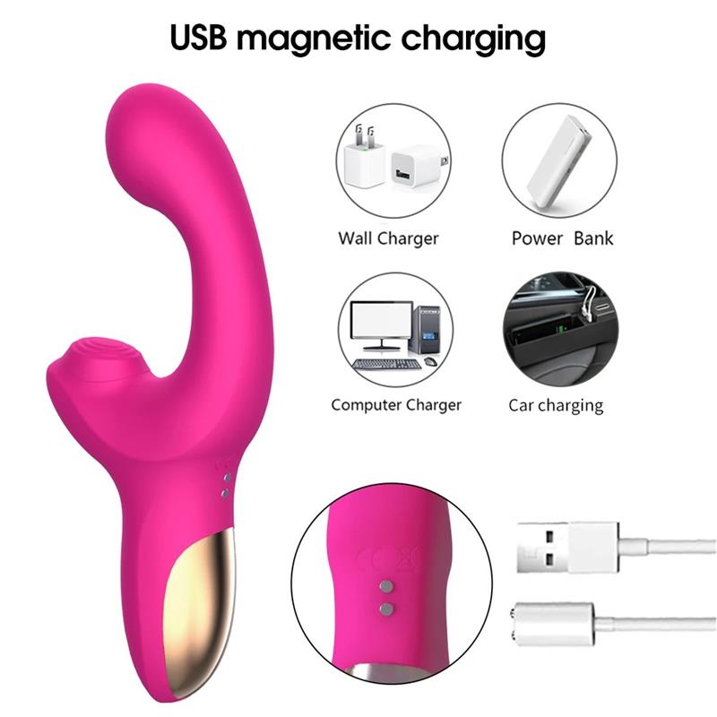 Vibrador Usb Movimento Ponto-G e Pulsação Action Volse