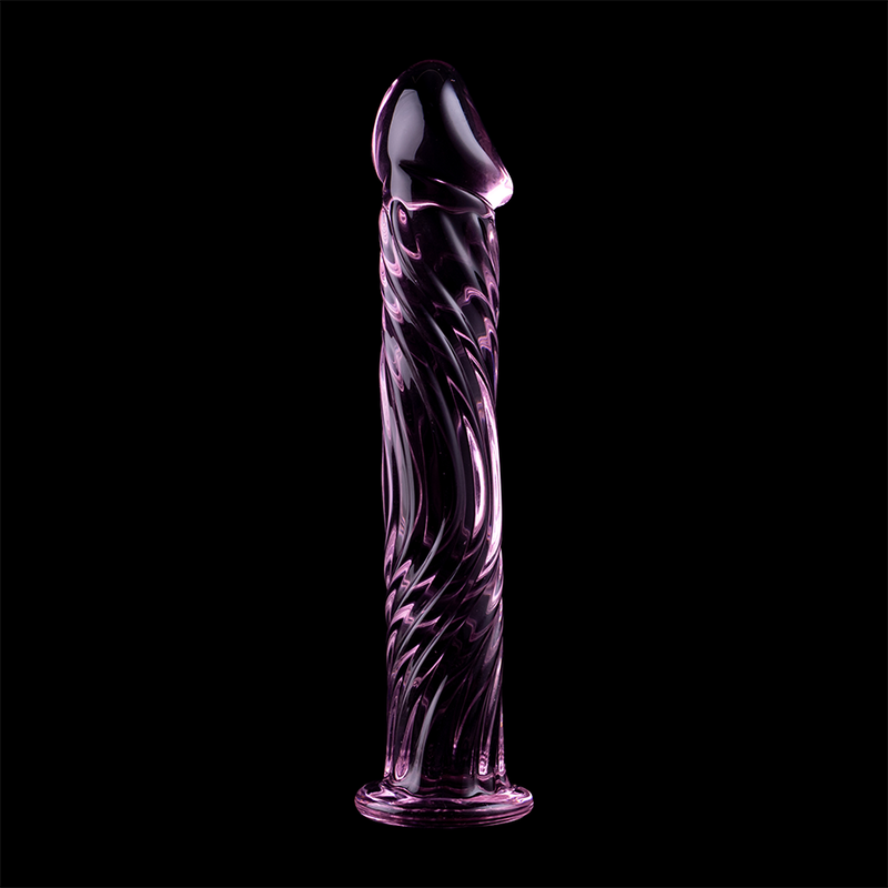 Dildo De Vidro Ibiza N12 Rosa 16x3.5cm