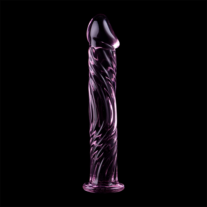 Dildo De Vidro Ibiza N12 Rosa 16x3.5cm