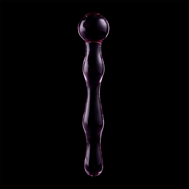 Dildo De Vidro Ibiza N13 Rosa 18x3.5cm