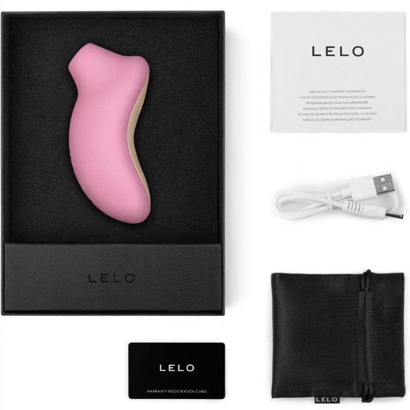 Estimulador Sucção Clitóris Lelo Sona Rosa Claro USB