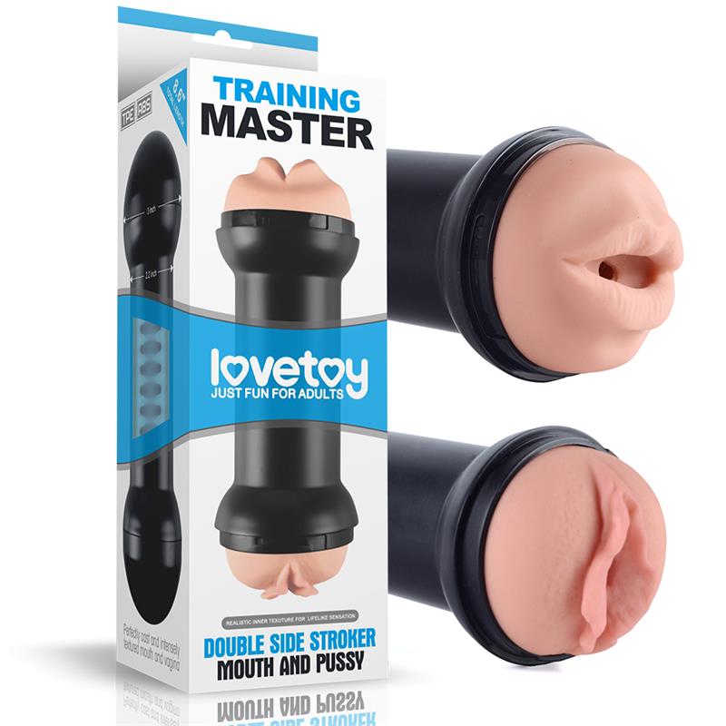Masturbador Duplo Orifício Vagina e Boca