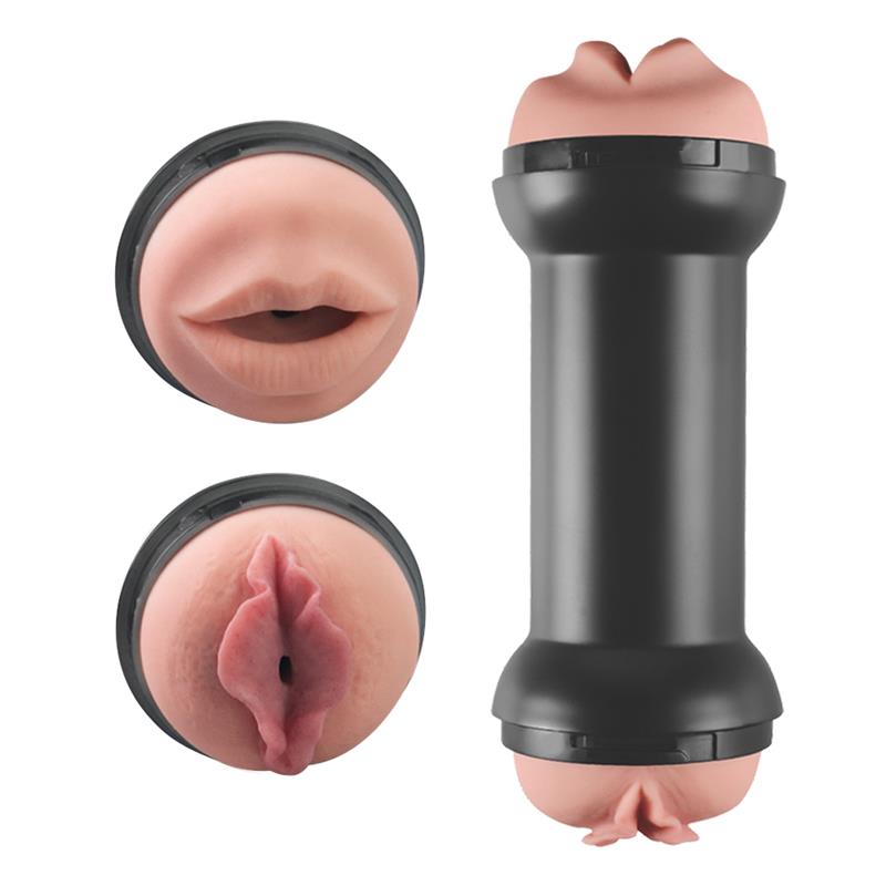 Masturbador Duplo Orifício Vagina e Boca