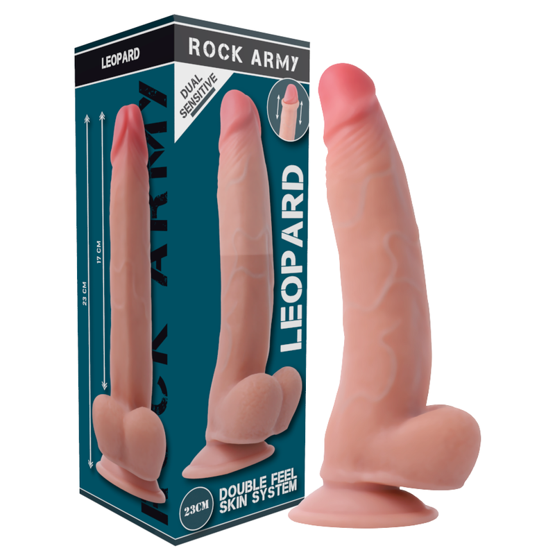 Strap-On Dildo Tripla Densidade RockArmy Leopard