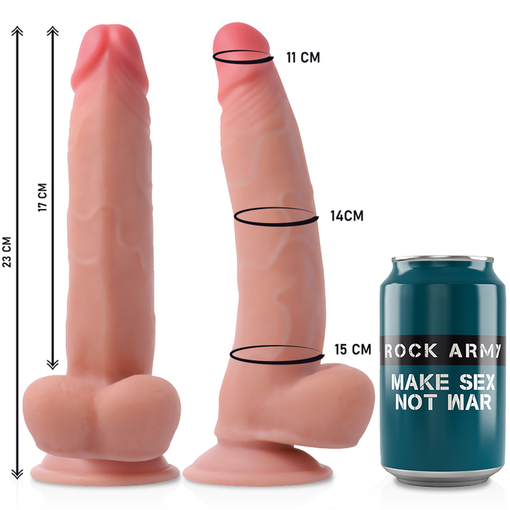 Strap-On Dildo Tripla Densidade RockArmy Leopard