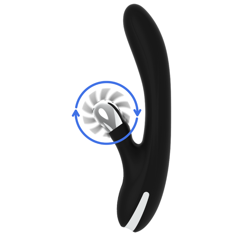 Vibrador Usb Movimento Língua Rotação Black&Silver Johnny