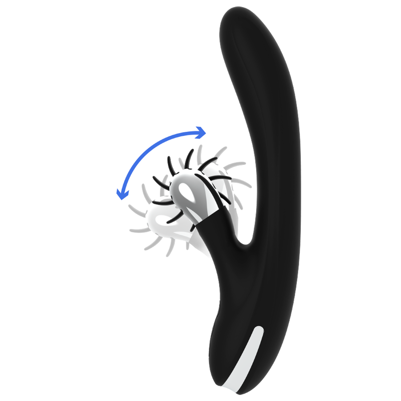 Vibrador Usb Movimento Língua Rotação Black&Silver Johnny