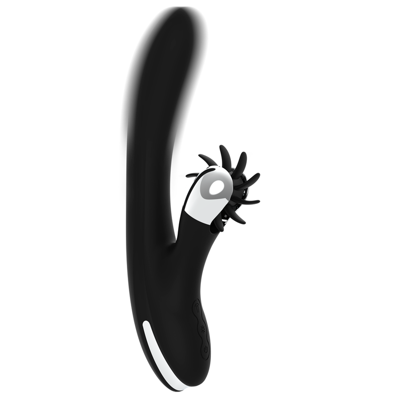 Vibrador Usb Movimento Língua Rotação Black&Silver Johnny