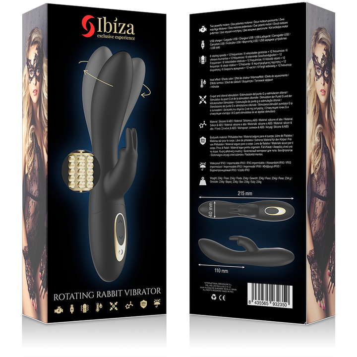 Vibrador Usb Movimento Rotação Ibiza Leia