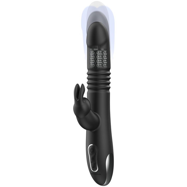 Vibrador Usb Movimento Telescópico e Rotação Black&Silver Kenji Controlo Remoto Watchme